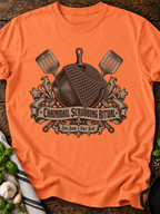 Chainmail Scrubbing Ritual T-Shirt - Heather Orange