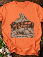 Garlic Quantity Is Personal T-Shirt - Heather Orange