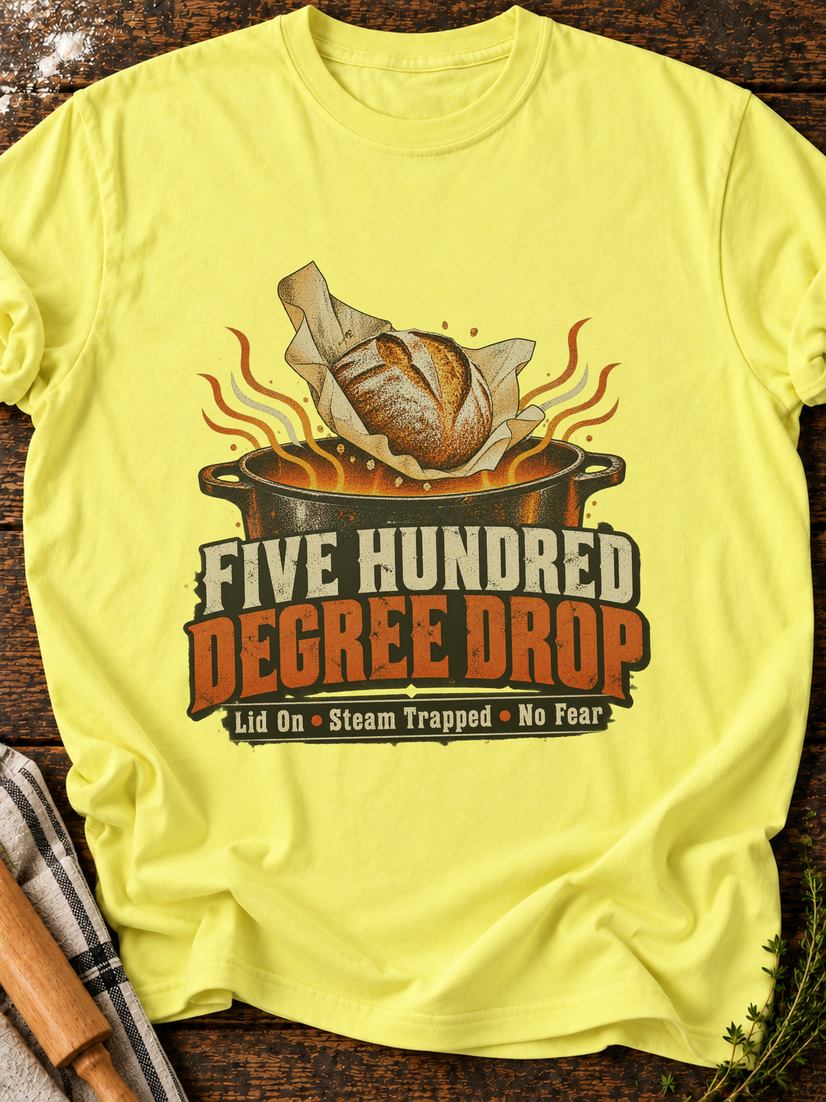 Five Hundred Degree Drop T-Shirt - Cornsilk