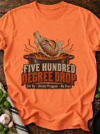 Five Hundred Degree Drop T-Shirt - Heather Orange