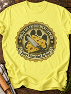 Cheese Tax Enforcement Officer T-Shirt - Cornsilk