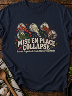 Mise En Place Collapse T-Shirt - Navy