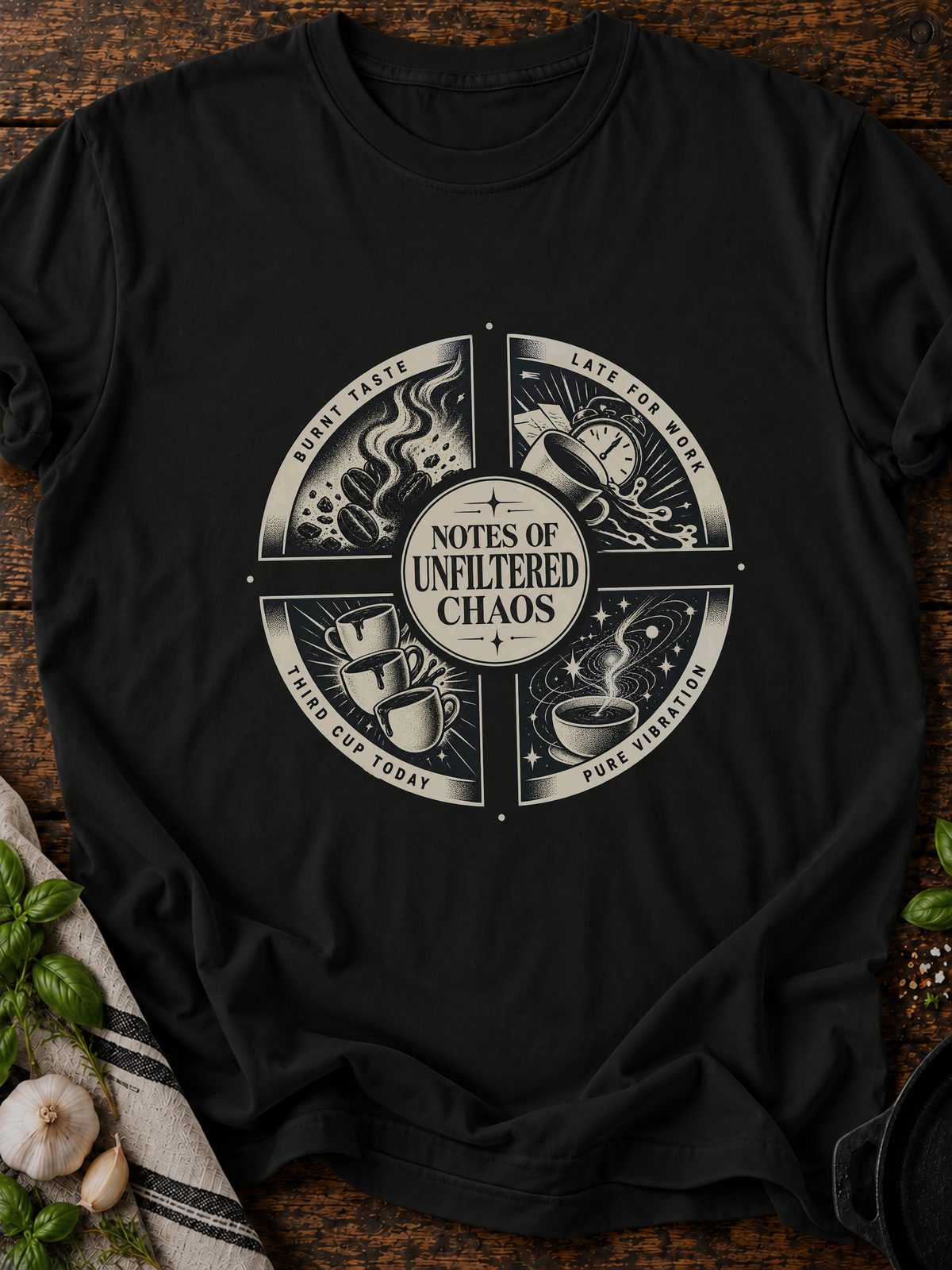 Notes Of Unfiltered Chaos T-Shirt - Black