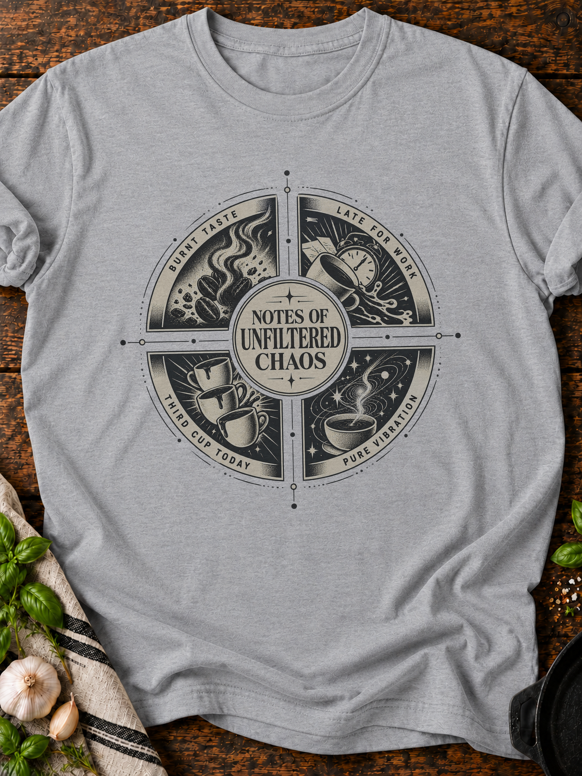 Notes Of Unfiltered Chaos T-Shirt - Sport Grey