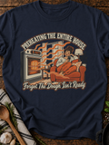 Preheating The Entire House T-Shirt - Navy
