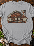 Respect The Meat Rest T-Shirt - Sport Grey