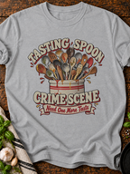 Tasting Spoon Crime Scene T-Shirt - Sport Grey