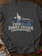 Thin Blue Smoke Chaser T-Shirt - Dark Heather