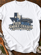 Thin Blue Smoke Chaser T-Shirt - White