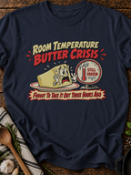 Room Temperature Butter Crisis T-Shirt - Navy