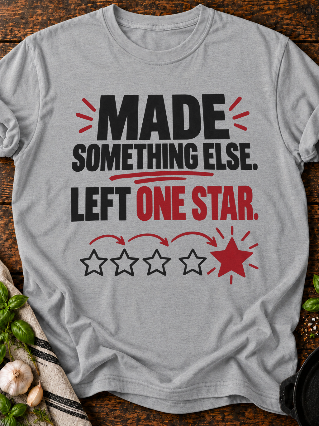 Made Something Else One Star Version A T-Shirt - Sport Grey