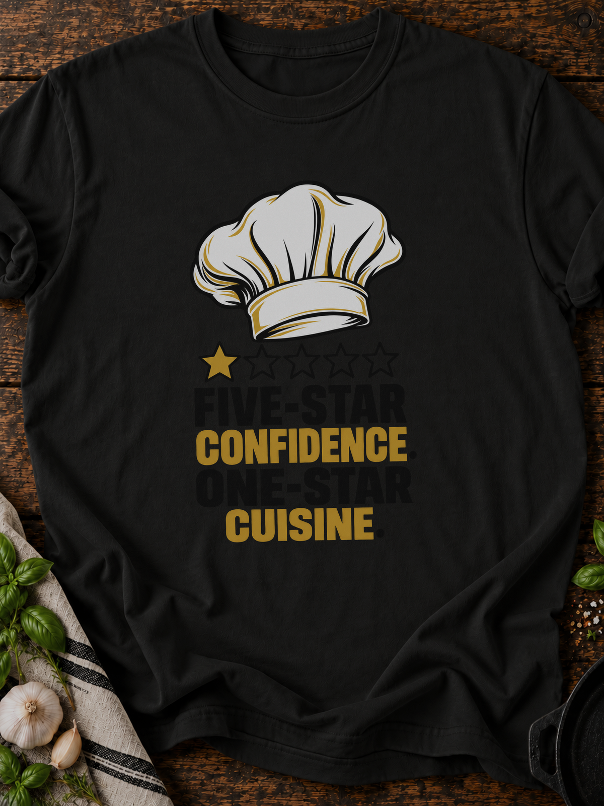 Five Star Confidence Version B T-Shirt - Black