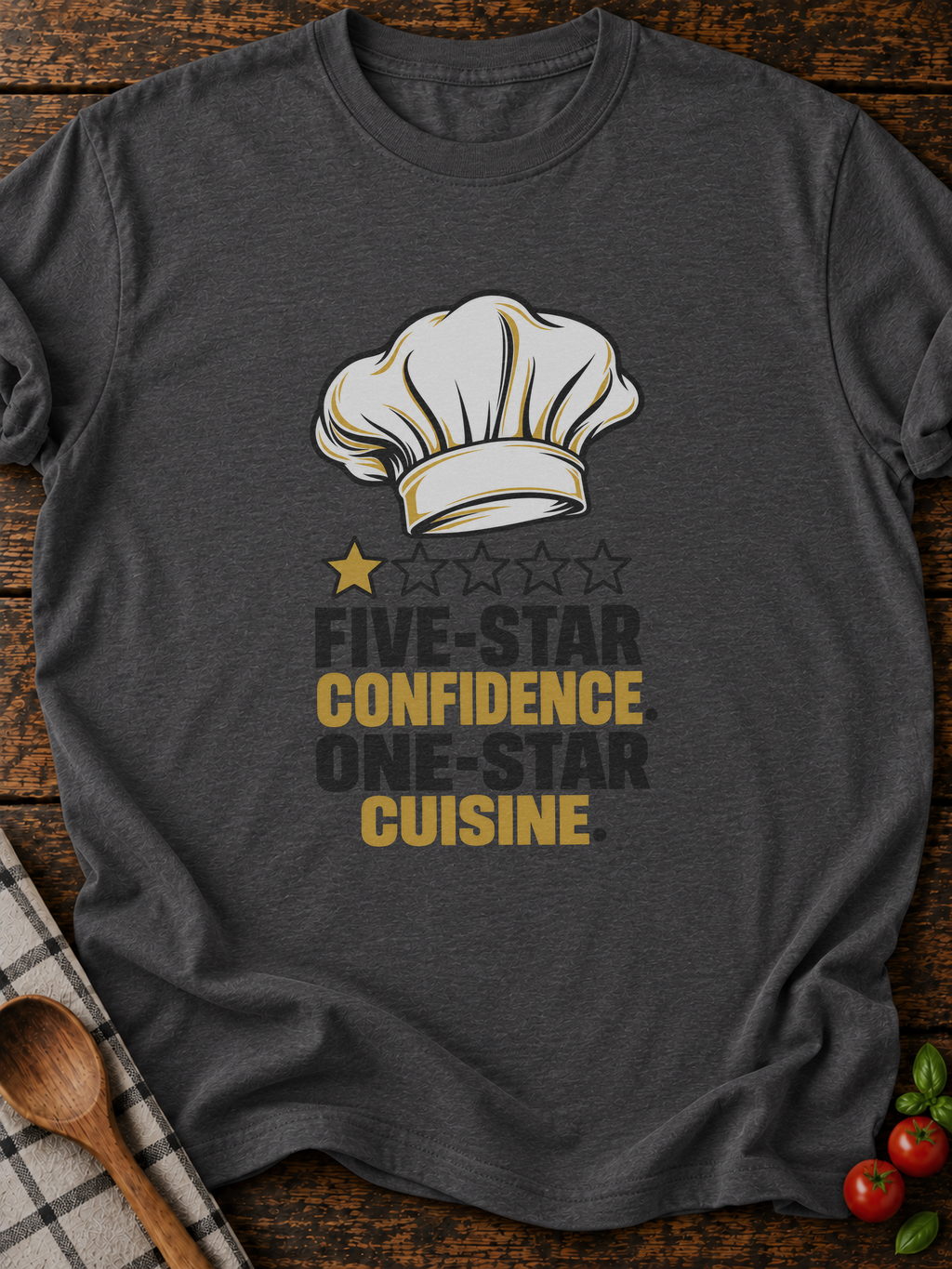 Five Star Confidence Version B T-Shirt - Dark Heather