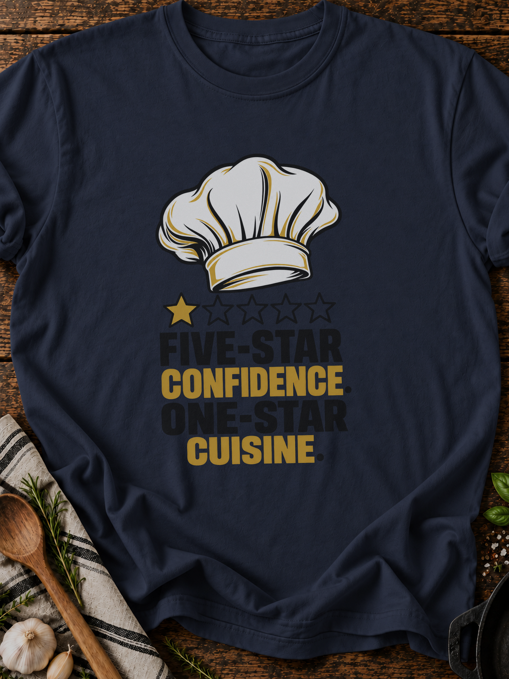 Five Star Confidence Version B T-Shirt - Navy