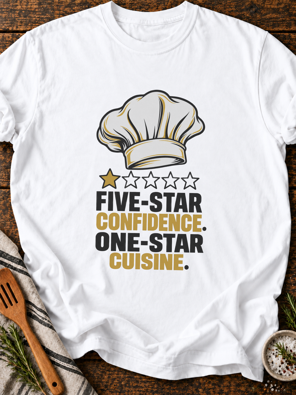Five Star Confidence Version B T-Shirt - White