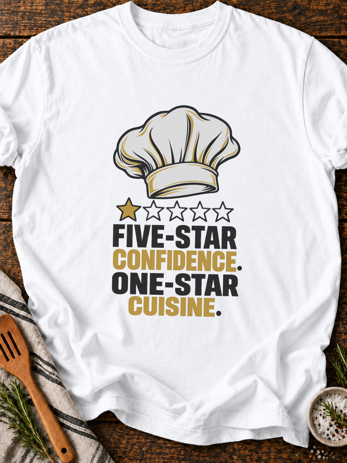 Five Star Confidence Version B T-Shirt - White