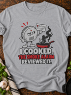 Smoke Alarm Reviewed It Version B T-Shirt - Sport Grey