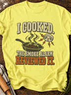 Smoke Alarm Reviewed It Version A T-Shirt - Cornsilk