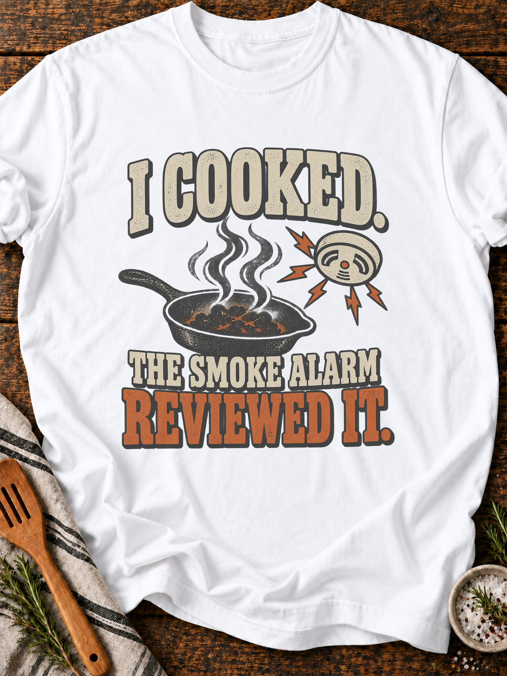 Smoke Alarm Reviewed It Version A T-Shirt - White