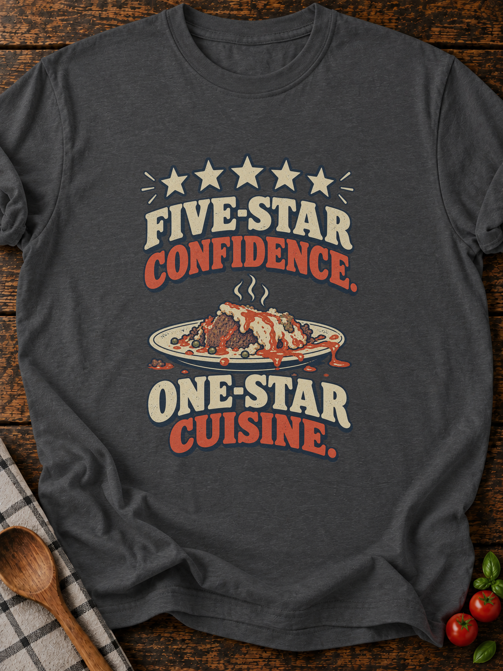 Five Star Confidence Version A T-Shirt - Dark Heather