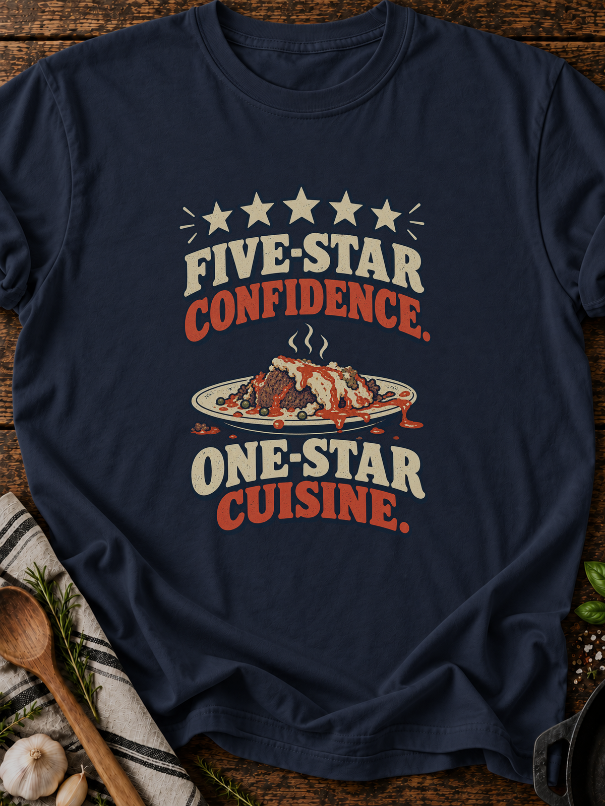 Five Star Confidence Version A T-Shirt - Navy