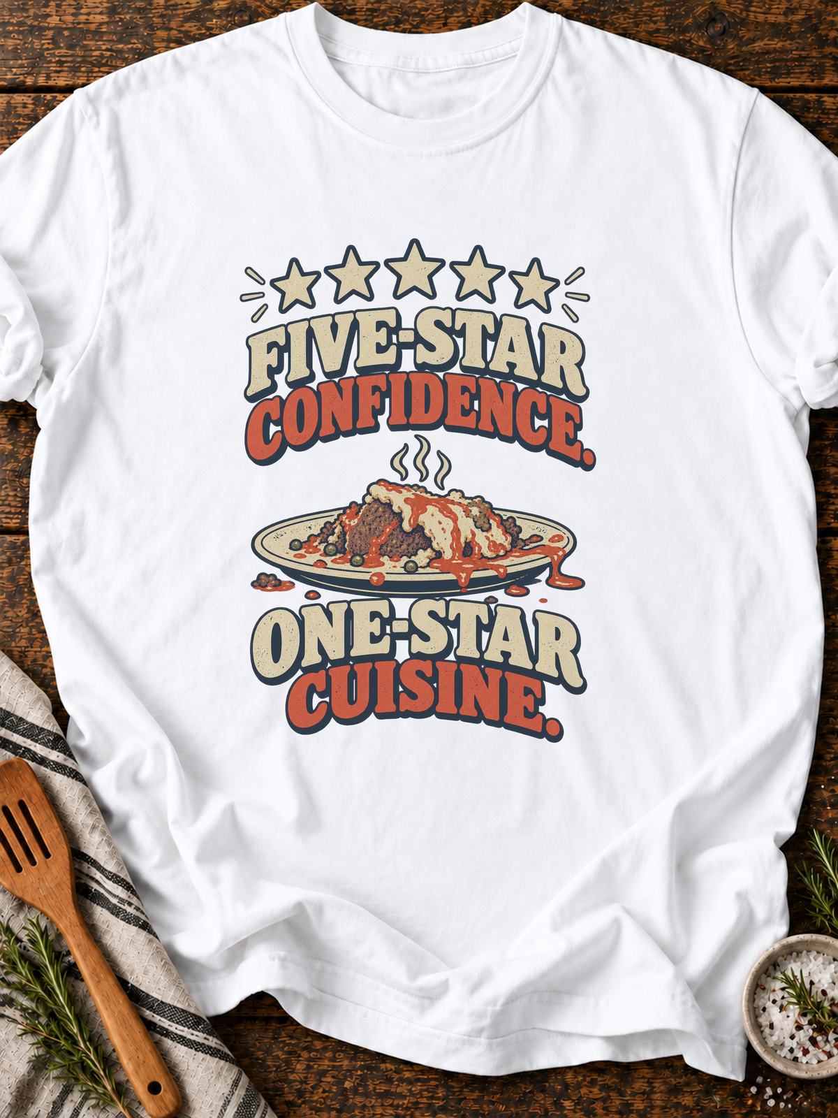 Five Star Confidence Version A T-Shirt - White