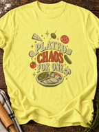 Plated Chaos For One Version A T-Shirt - Cornsilk
