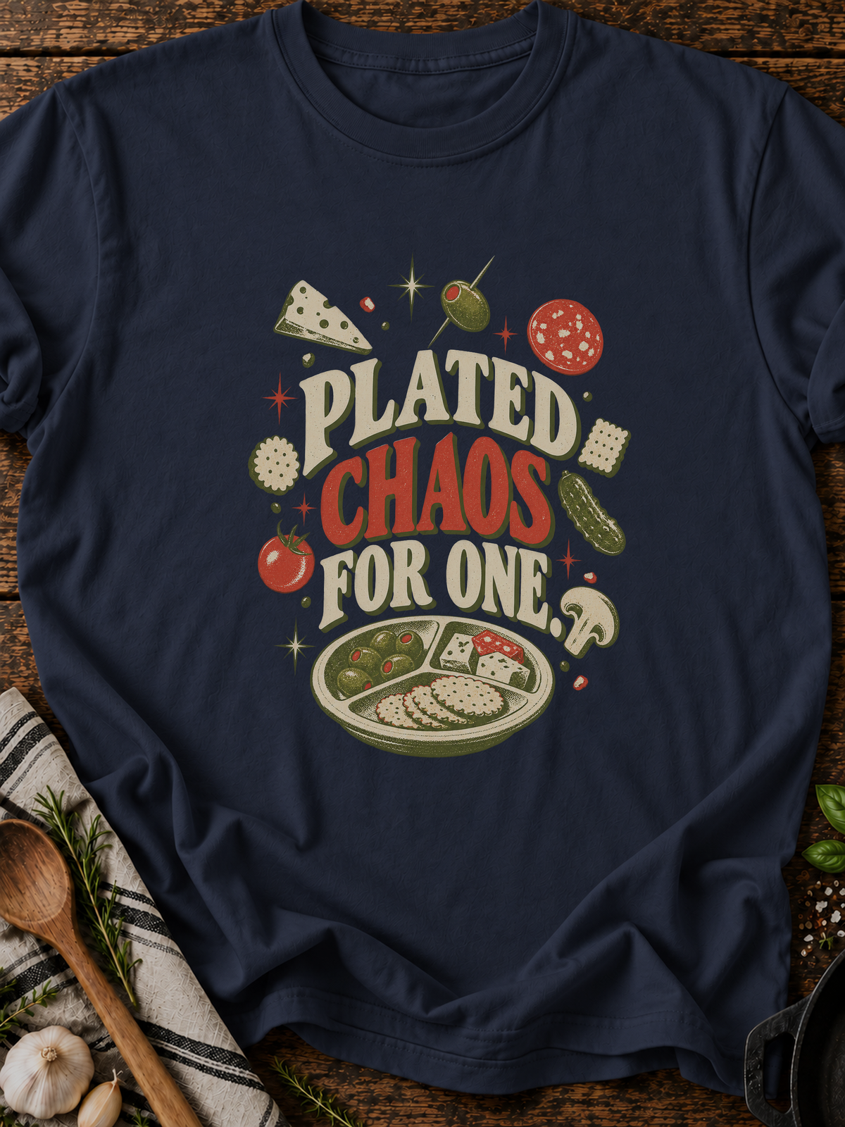 Plated Chaos For One Version A T-Shirt - Navy