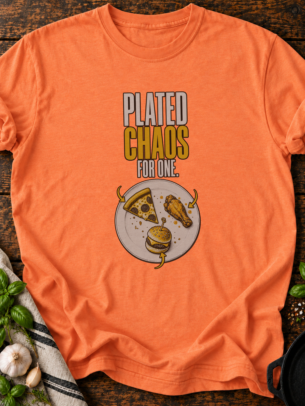 Plated Chaos For One Version B T-Shirt - Heather Orange