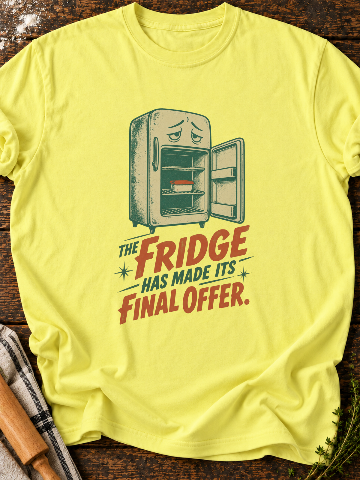 Fridge Offer Version A T-Shirt - Cornsilk