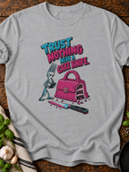 Trust Nothing Near Cake Knife Version B T-Shirt - Sport Grey