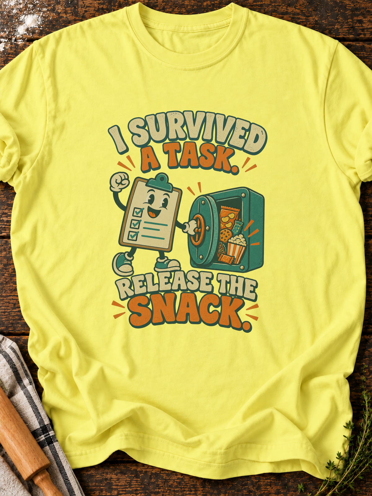 Release The Snack Version A T-Shirt - Cornsilk