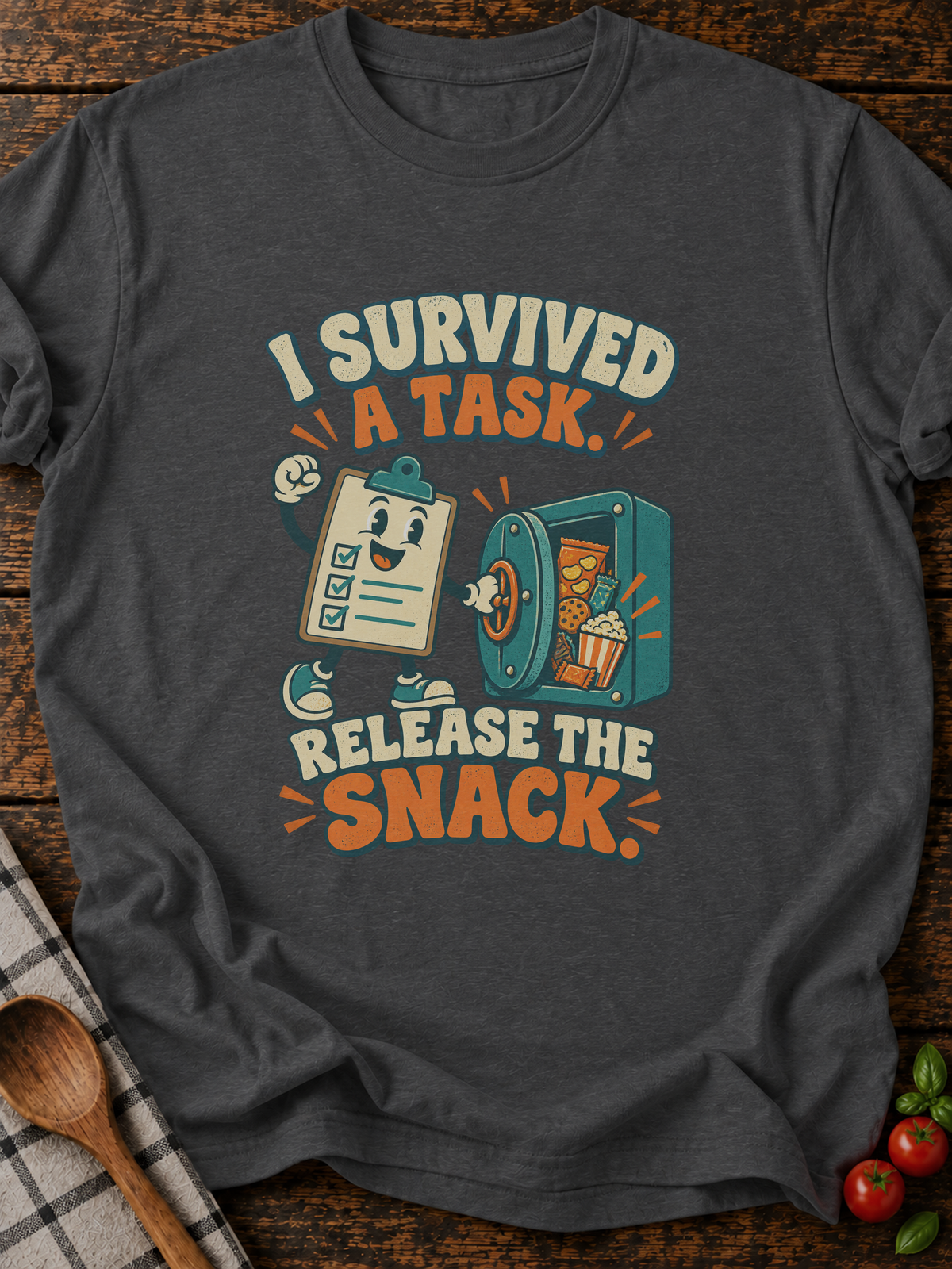 Release The Snack Version A T-Shirt - Dark Heather
