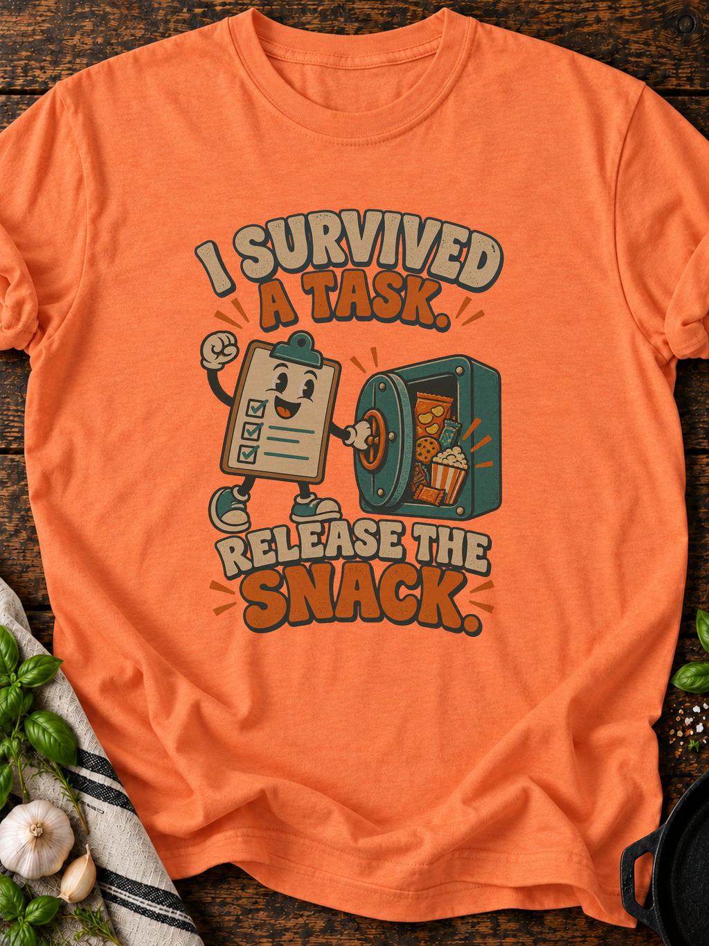 Release The Snack Version A T-Shirt - Heather Orange