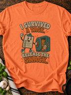 Release The Snack Version A T-Shirt - Heather Orange