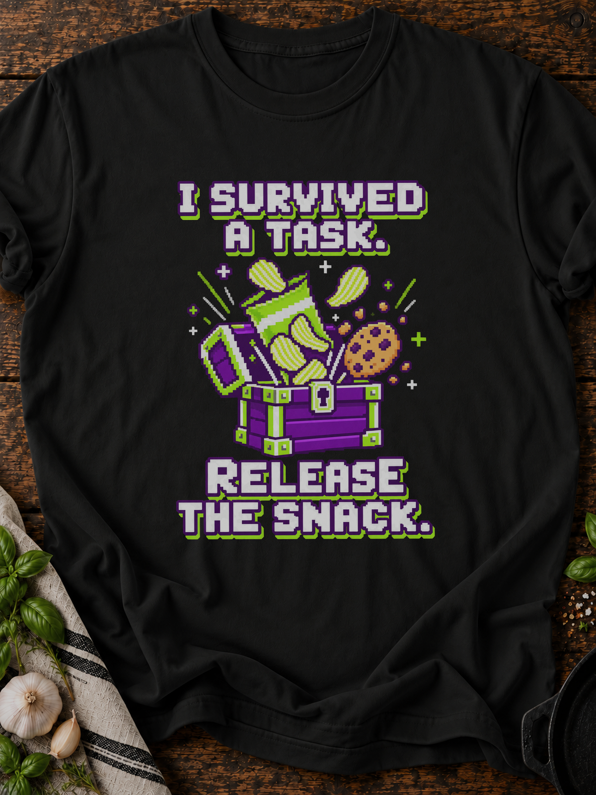 Release The Snack Version B T-Shirt - Black