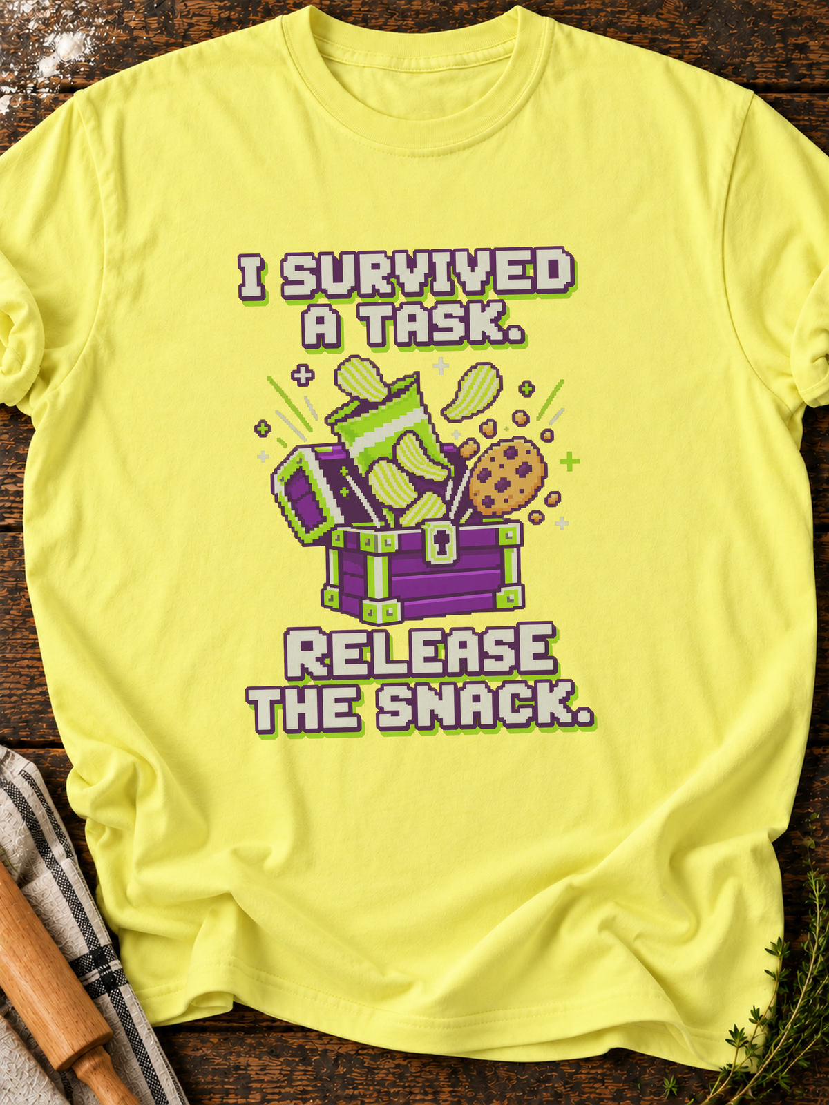 Release The Snack Version B T-Shirt - Cornsilk