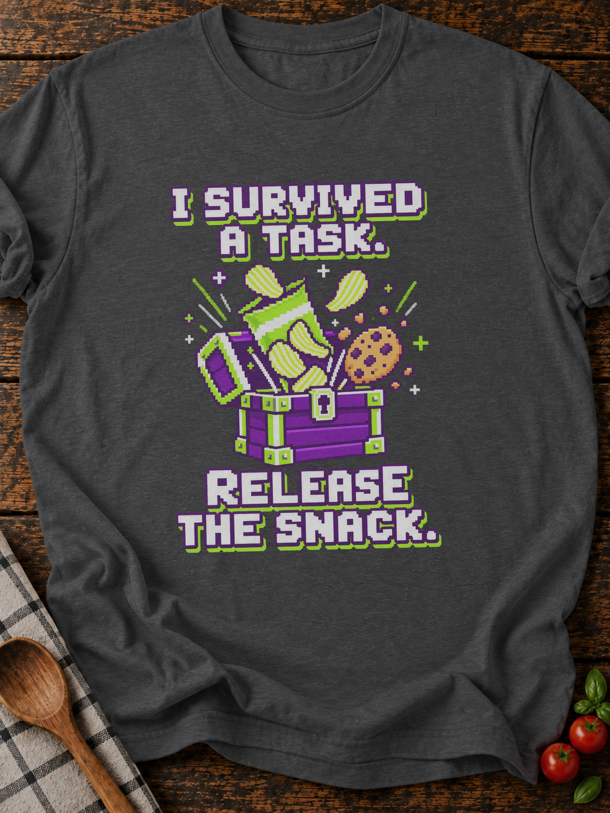 Release The Snack Version B T-Shirt - Dark Heather