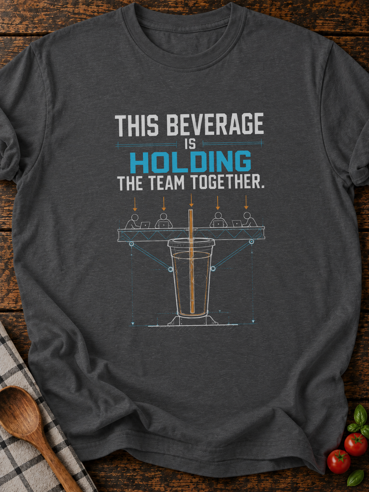 Three Am Cheese Version A T-Shirt - Dark Heather