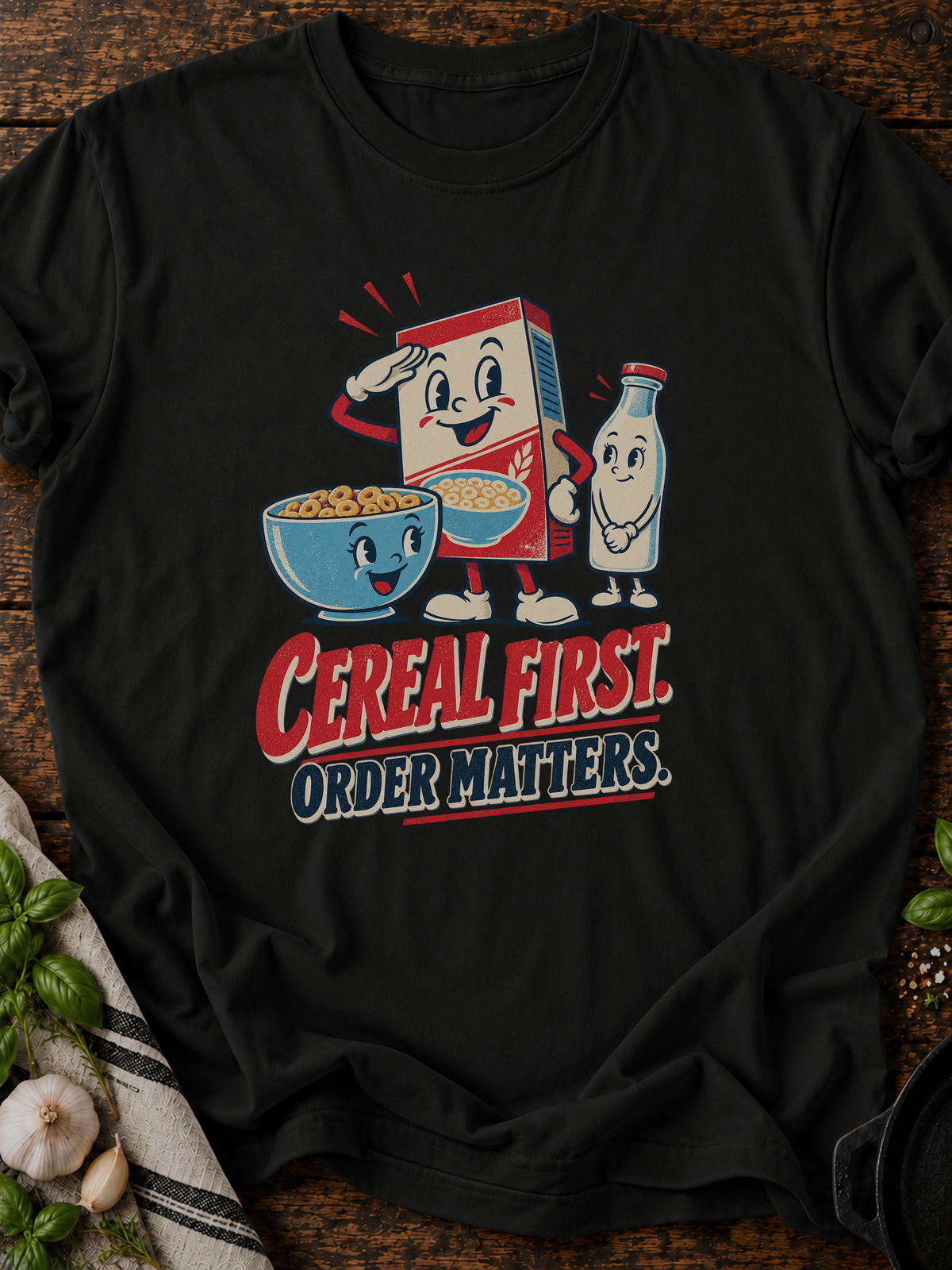 Cereal First Version B T-Shirt - Black