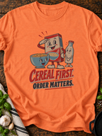 Cereal First Version B T-Shirt - Heather Orange
