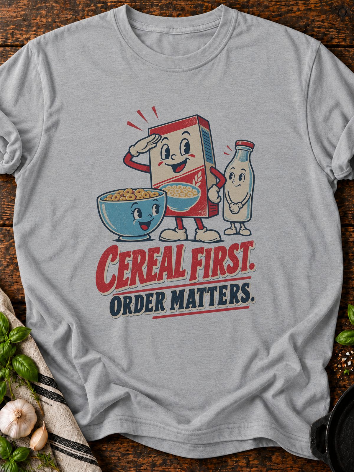 Cereal First Version B T-Shirt - Sport Grey