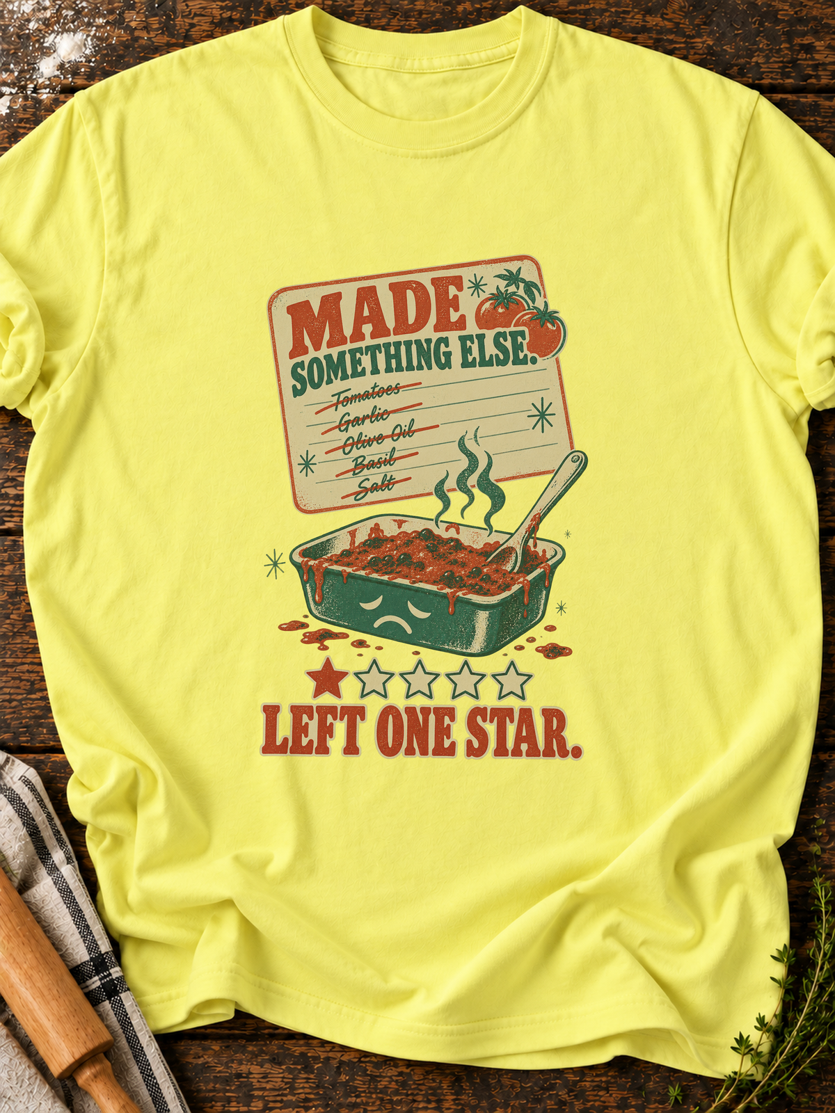 Made Something Else One Star Version B T-Shirt - Cornsilk