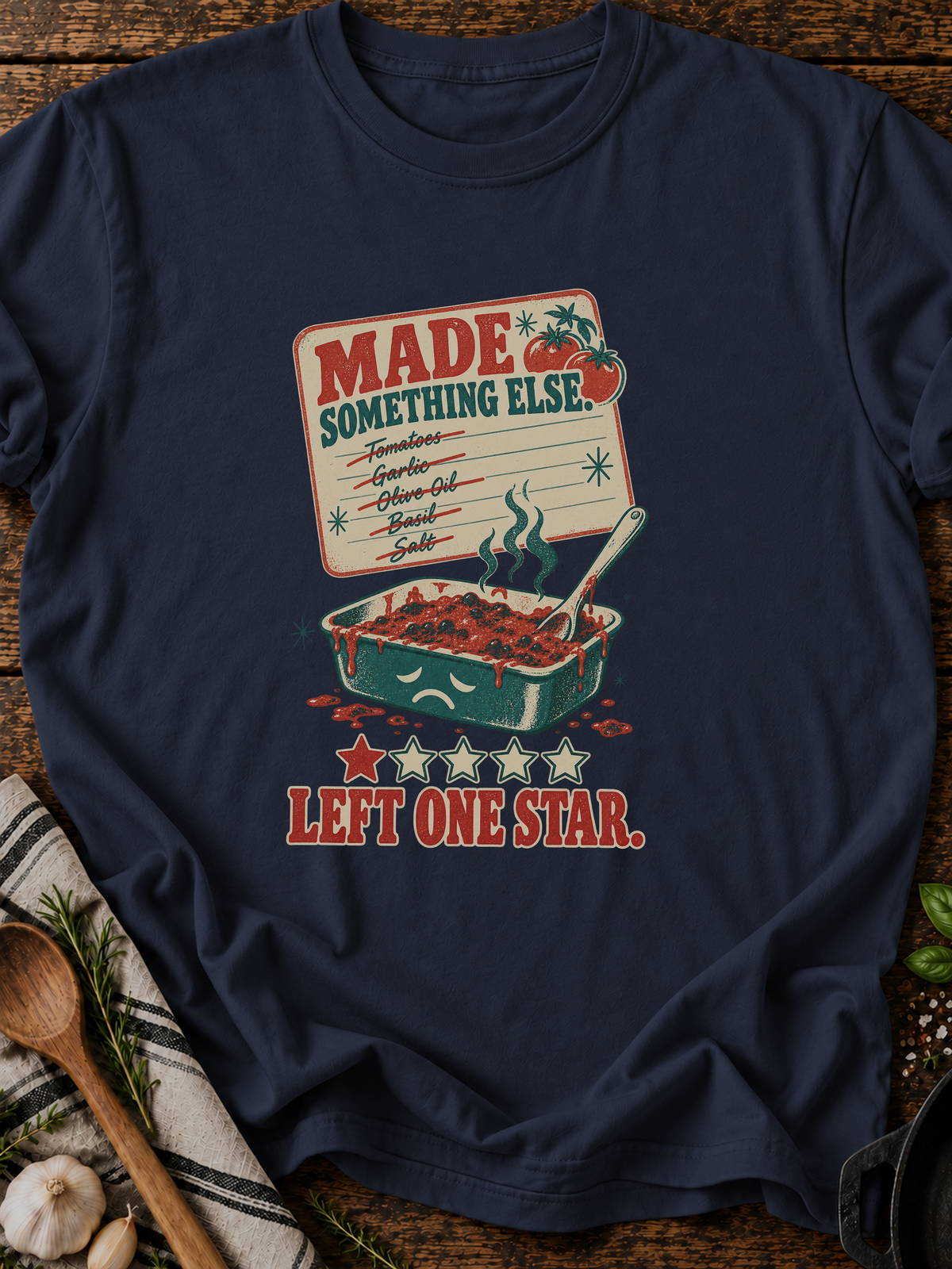 Made Something Else One Star Version B T-Shirt - Navy