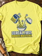 Cereal First Version A T-Shirt - Cornsilk