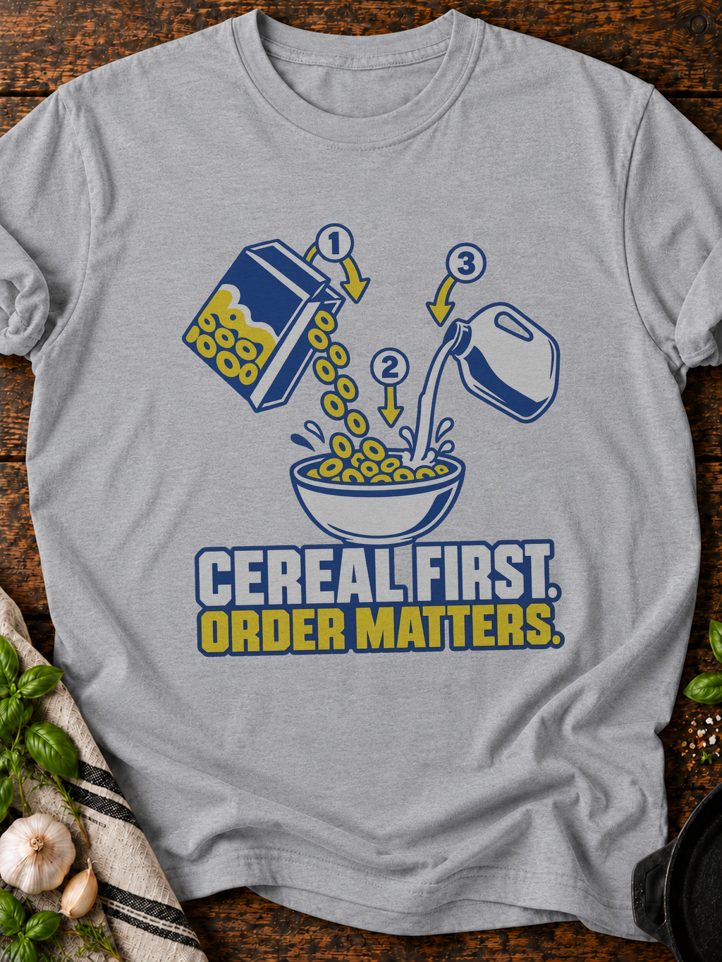 Cereal First Version A T-Shirt - Sport Grey