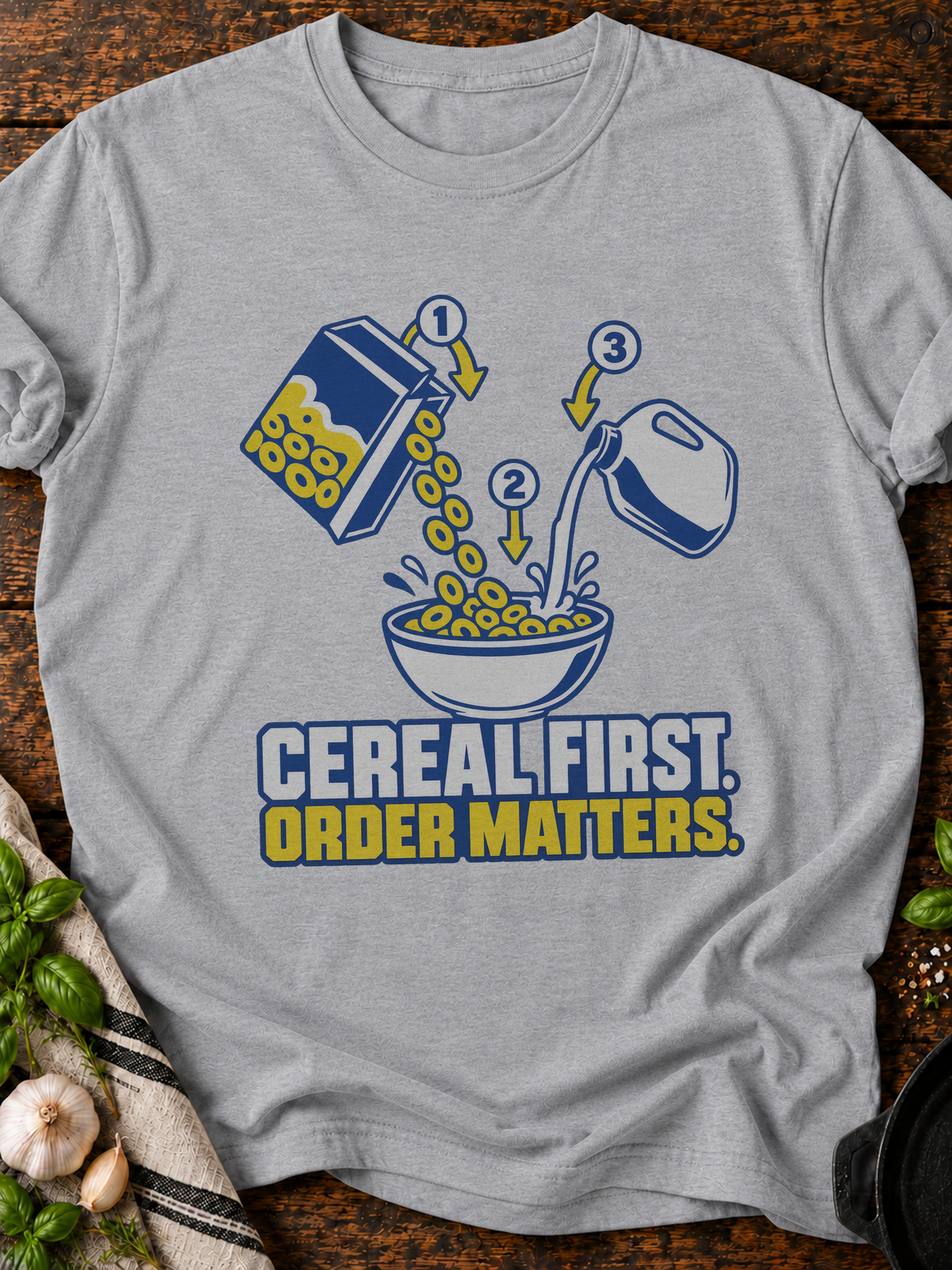 Cereal First Version A T-Shirt - Sport Grey
