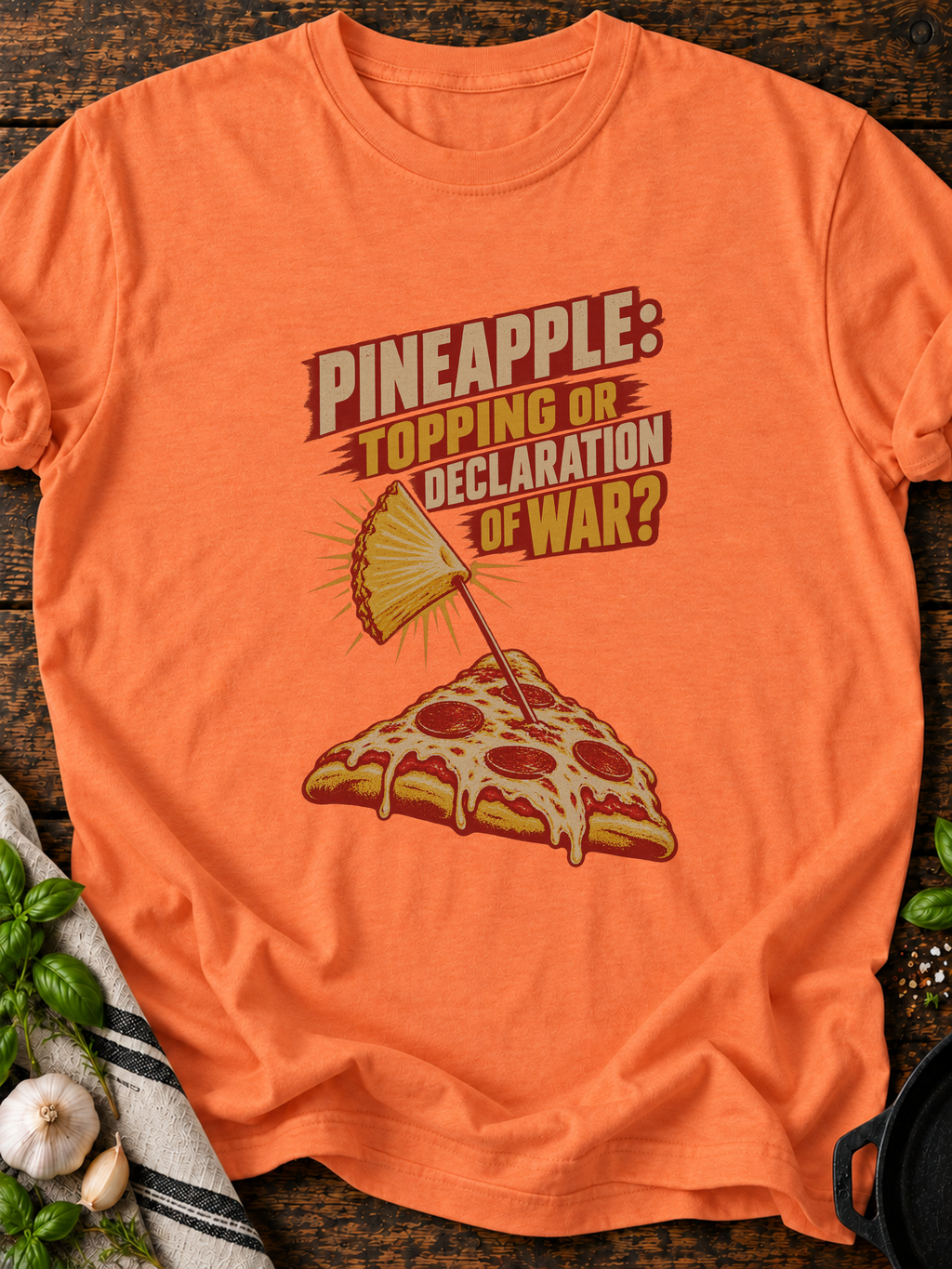 Hot Dog Classification Version A T-Shirt - Heather Orange