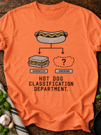 Hot Dog Classification Version B T-Shirt - Heather Orange