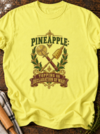 Pineapple Declaration Of War Version B T-Shirt - Cornsilk